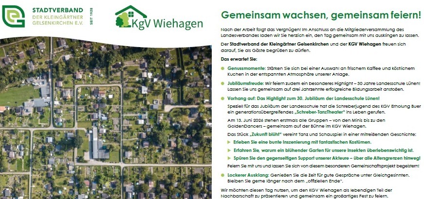 Gemeinsam wachsen, gemeinsam feiern!